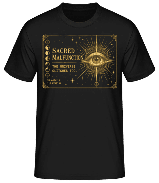 Vorschau: Sacred Malfunction - Männer T-Shirt B&C - Schwarz - Vorne