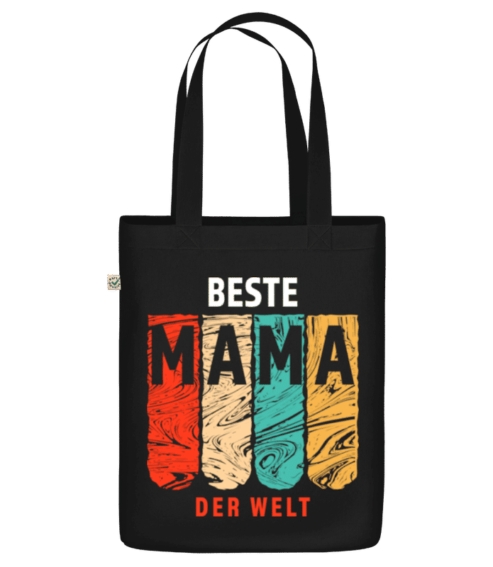Vorschau: Beste Mama der Welt - Bio Tasche - Schwarz - Vorne