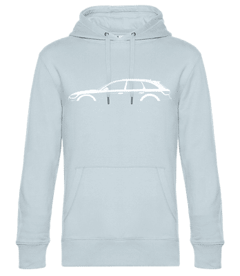 'Audi A4 Allroad (B9)' Silhouette - Männer Standard Hoodie - Hellblau - Vorne