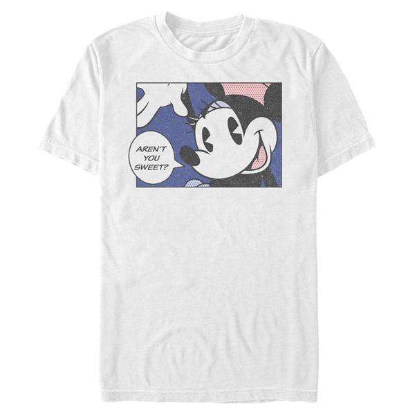 Aperçu: Disney Classics - Mickey Mouse - Minnie Mouse Pop Minnie - Homme T-shirt - Blanc - Devant