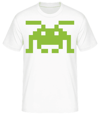 Monstre Pixel - T-shirt standard Homme - Blanc - Devant