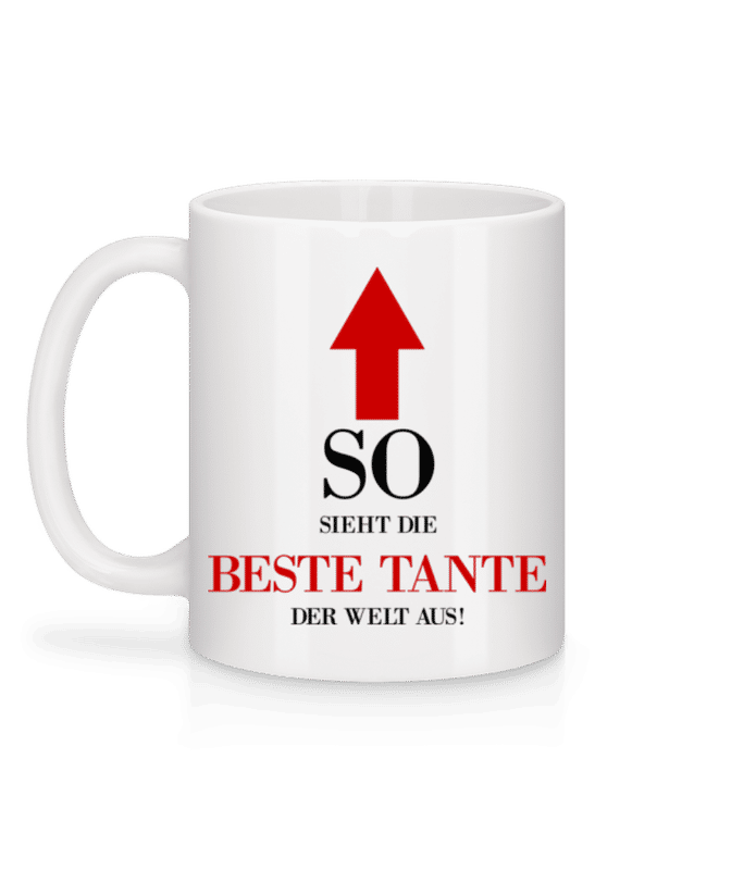 Vorschau: Die Beste Tante Der Welt - Tasse - Weiß - Hinten
