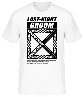 Stag Night Groom Mallorca - Männer T-Shirt B&C - Weiß - Vorne