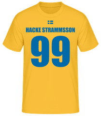 Schweden Fußball Trikot Hacke Strammsson · Männer Basic T-Shirt