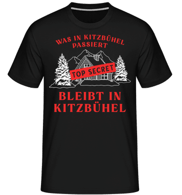Was In Kitzbühel Passiert - Shirtinator Männer T-Shirt - Schwarz - Vorne