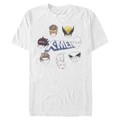 Marvel - X-Men - Group Shot Round Faces - Hombres Camiseta