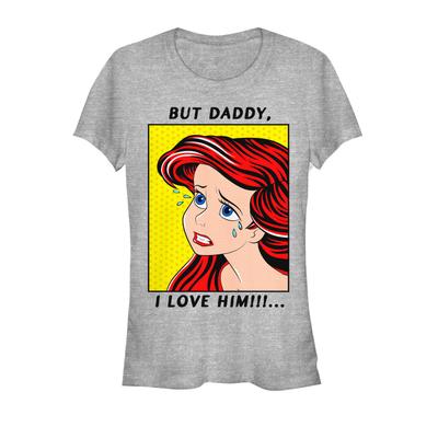 Disney - Ariel La Petite Sirène - Malá mořská víla Crybaby - Femme T-shirt - Gris chiné - Devant