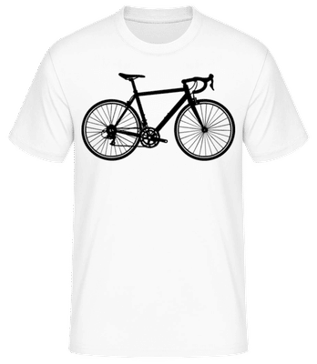 Racing Bike - Men's Basic T-Shirt - White - Front