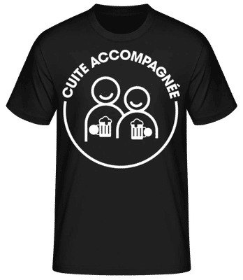 Cuite Accompagnée - T-shirt standard Homme - Noir - Devant