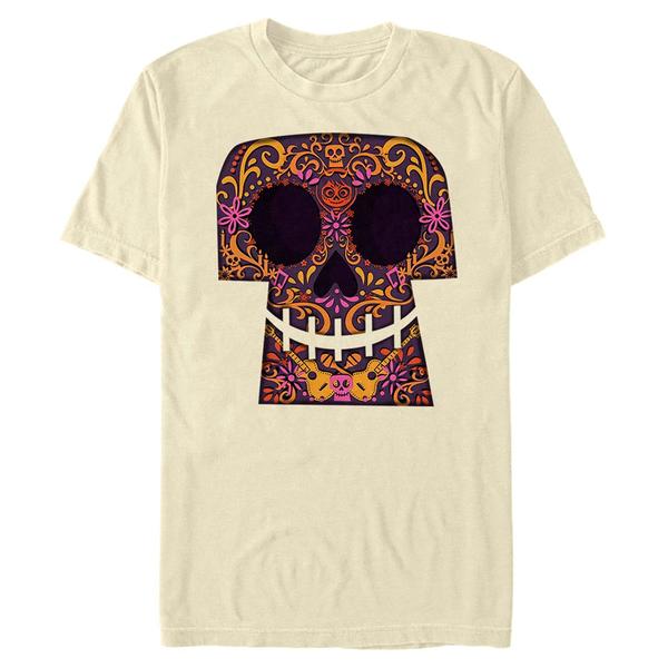 Aperçu: Pixar - Coco - Skulls Paper Cut - Halloween - Homme T-shirt - Crème - Devant