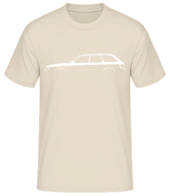 'Audi RS2 Avant' Silhouette - Men's Basic T-Shirt - Cream - Front