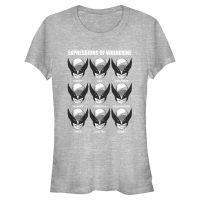 Marvel - X-Men - Wolverine Expressions Of - Mujeres Camiseta - Gris moteado - delante