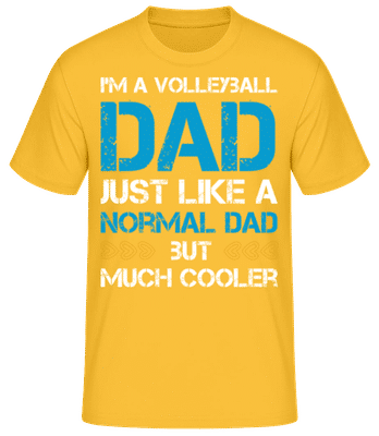 Volleyball Dad - Men's Basic T-Shirt - Golden yellow - Front