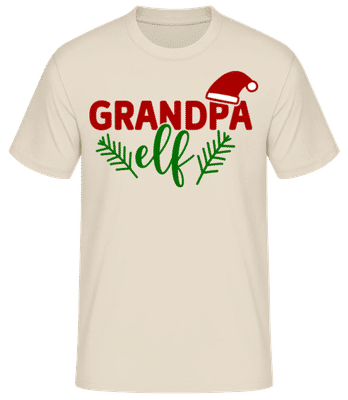 Grandpa Elf Cap - Pánske basic tričko - Krémová - Predné