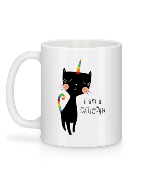 Aperçu: I Am A Caticorn - Mug en céramique blanc - Blanc - Derrière