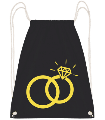 Eheringe - Turnbeutel - Schwarz - Vorn
