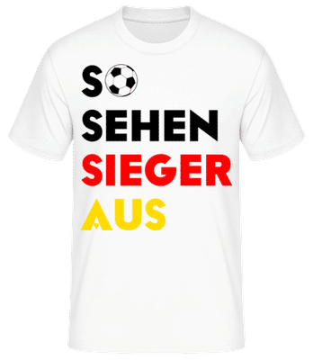 So Sehen Sieger Aus 1 - Männer Basic T-Shirt - Weiß - Vorne