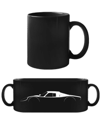 'Porsche 904 Carrera GTS' Silhouette · Black Mug