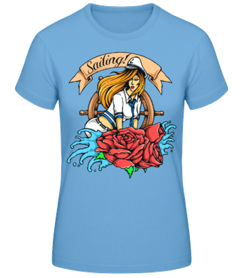 Sailor Girl - T-shirt standard Femme - Bleu clair - Devant