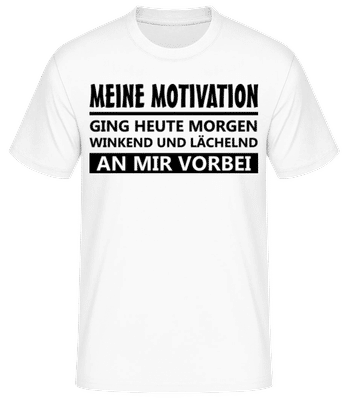 Absolut Unmotiviert - Männer Basic T-Shirt - Weiß - Vorne