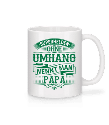 Superhelden Nennt Man Papa - Tasse - Weiß - Vorne