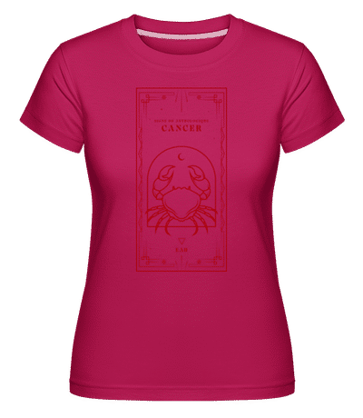 Art Déco Signe Astrologique Cancer -  T-shirt Shirtinator femme - Magenta - Devant
