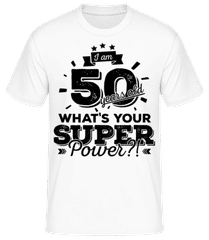 50 Years Super Power · Camiseta para hombre B&C