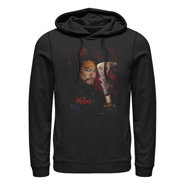 Aperçu: Disney - Mulan - Bori Khan - Unisex Sweat à capuche - Noir - Devant