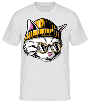 Cool Cat - Pánské basic tričko - Melírově šedá - Napřed