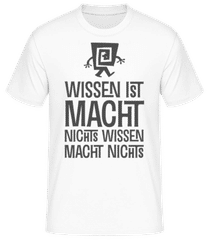 Wissen Ist Macht · Männer T-Shirt B&C