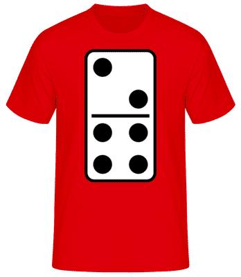 Domino - T-shirt standard Homme - Rouge - Devant