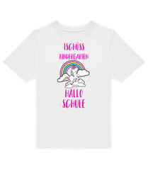 Hallo Schule Einhorn · Kinder T-Shirt B&C