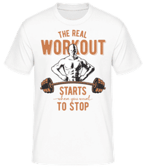 The Real Workout · Pánske basic tričko