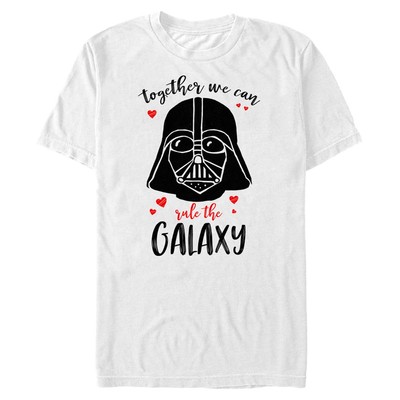 Star Wars - Darth Vader Rulers Of The Galaxy - Valentinstag - Männer T-Shirt - Weiß - Vorne