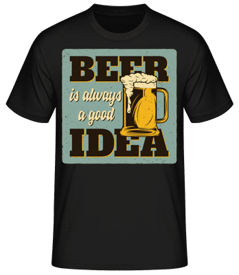 Beer Always Good - Men's Basic T-Shirt - Black - Front