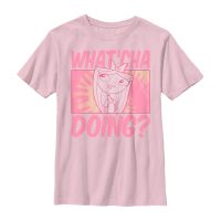 Disney Classics - Phineas und Ferb - Candace Whatcha Doing - Kinder T-Shirt - Rosa - Vorne