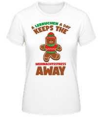 Keeps Weihnachtsstress Away · Frauen Basic T-Shirt