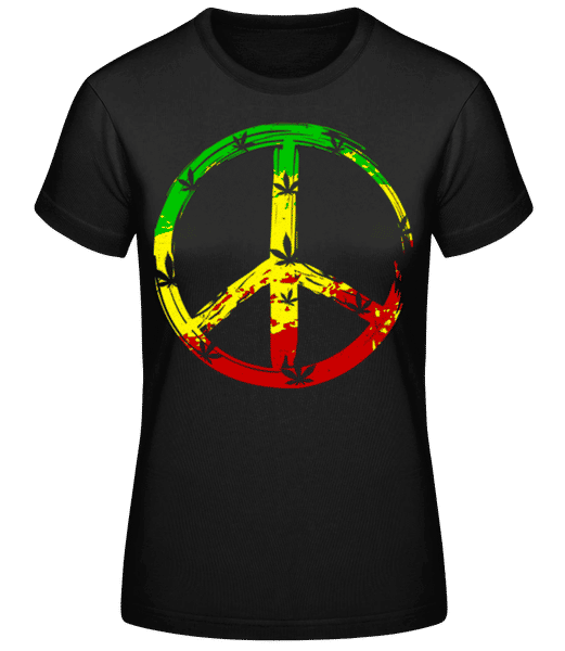 Aperçu: Reggae Peace - T-shirt standard Femme - Noir - Devant