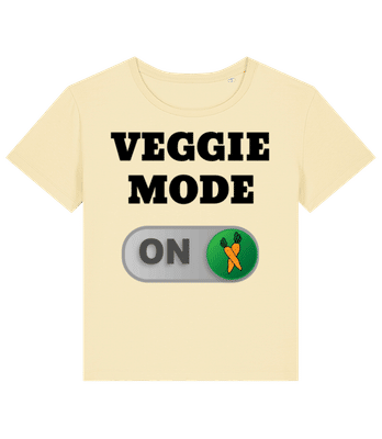 Veggie Mode On - Karotten - Frauen Bio T-Shirt Stanley Stella 2.0 - Pastellgelb - Vorne