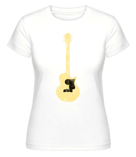 Aperçu: Guitare Transparente -  T-shirt Shirtinator femme - Blanc - Devant