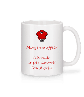 Morgenmuffel - Tasse - Weiß - Vorne