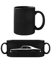 'Opel Commodore GSE A' Silhouette · Black Mug