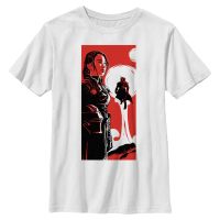 Star Wars - Book of Boba Fett - Boba Fett & Fennec Shand Fennec Boba Poster - Kids T-Shirt - White - Front
