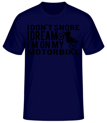 Dreaming Of My Motorbike - T-shirt standard Homme - Bleu marine - Devant