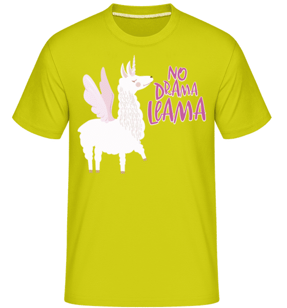Preview: No Drama Lama -  Shirtinator Men's T-Shirt - Lime - Front