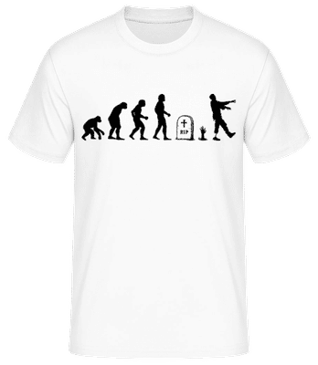 Halloween Evolution - Männer Basic T-Shirt - Weiß - Vorne