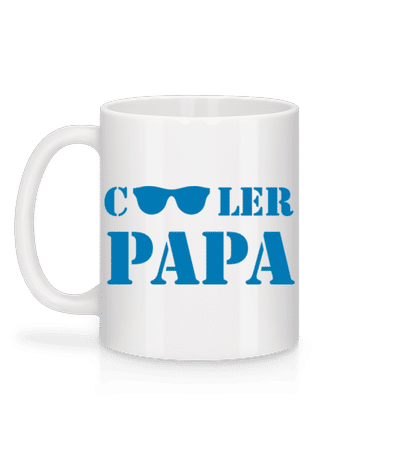 Cooler Papa - Tasse - Weiß - Hinten