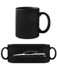 'Alpine GTA' Silhouette - Taza negra - Negro - delante