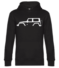 'Jeep Wrangler (JK)' Silhouette · Men’s Standard Hoodie