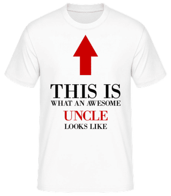Awesome Uncle - Männer Basic T-Shirt - Weiß - Vorne